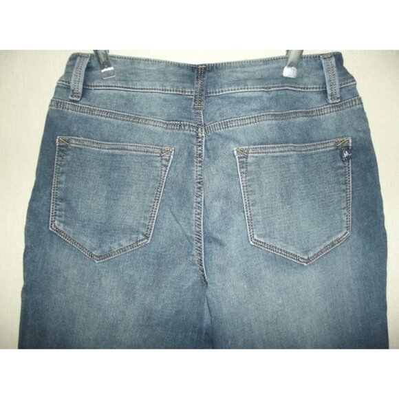 M Jeans by Maurices (Small Short)High Rise skinny red plaid lined holes distress - Picture 9 of 13